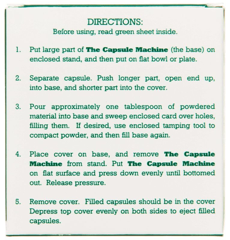 Capsule Machine  Size -00-