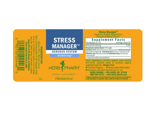 Herb Pharm Stress Manager ext - 1 fl oz