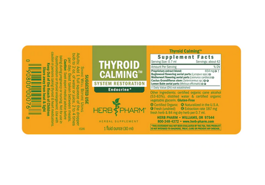 Herb Pharm Thyroid Calming- 1 fl oz