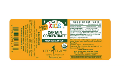 Herb Pharm Kids Captain Concentrate -1 fl oz