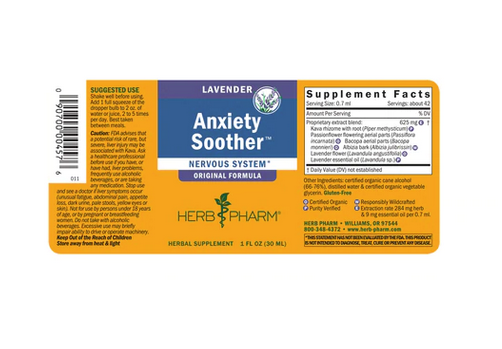 Herb Pharm Mind Soother Lavender-1 fl oz