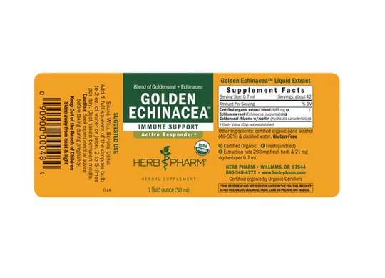 Herb Pharm Golden Echinacea ext- 1 fl oz