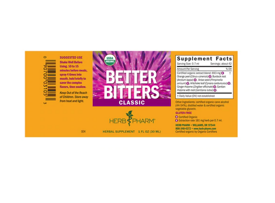 Herb Pharm Better Bitters - Classic, 1 oz