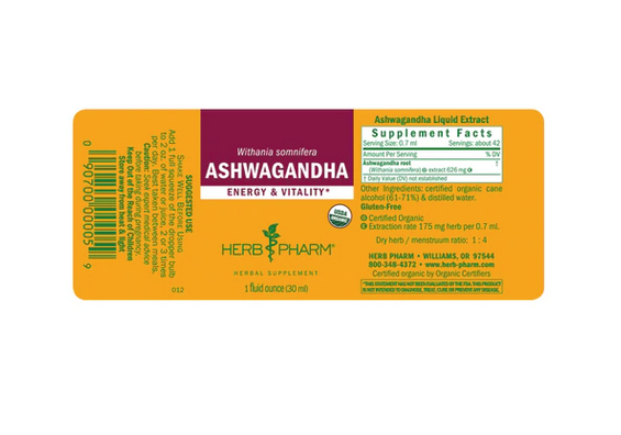 Herb Pharm Ashwagandha ext- 1fl oz