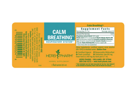 Herb Pharm Calm Breathing Ext-1 fl oz