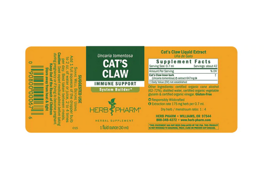 Herb Pharm Cats Claw ext- 1 fl oz