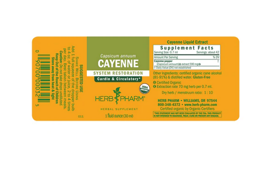 Herb Pharm Cayenne Ext -  1 fl oz