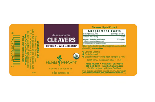 Herb Pharm Cleavers Ext- 1 fl oz