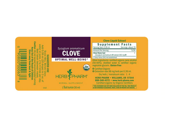 Herb Pharm Clove Ext - 1 fl oz