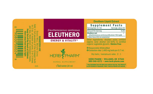 Herb Pharm Eleuthero ext - 1 fl oz