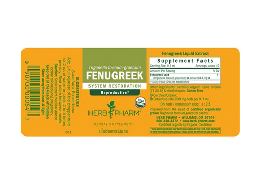 Herb Pharm Fenugreek Ext- 1 fl oz