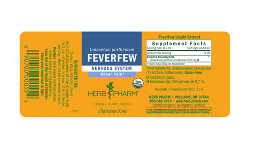 Herb Pharm Feverfew ext - 1 fl oz