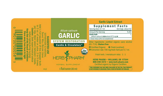 Herb Pharm Garlic ext- 1 fl oz