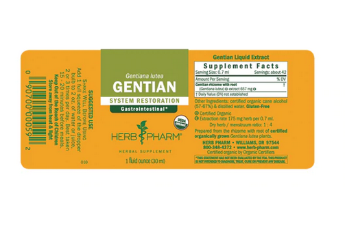 Herb Pharm Gentian ext - 1 fl oz