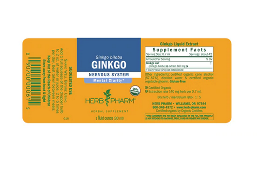 Herb Pharm Ginkgo Ext- 1 fl oz