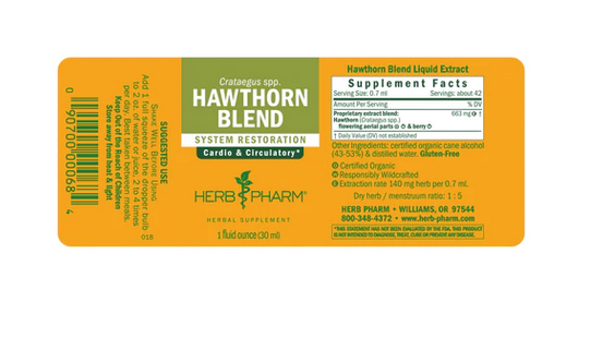 Herb Pharm Hawthorne Blend Ext- 1 fl oz