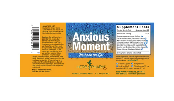 Herb Pharm Herb Pharm Anxious Moment Spray-1oz