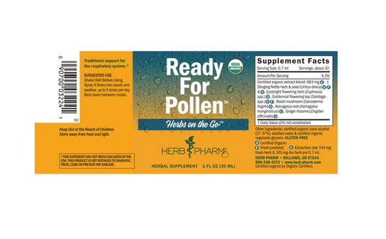 Herb Pharm Herb Pharm Ready For Pollen Spray-1oz