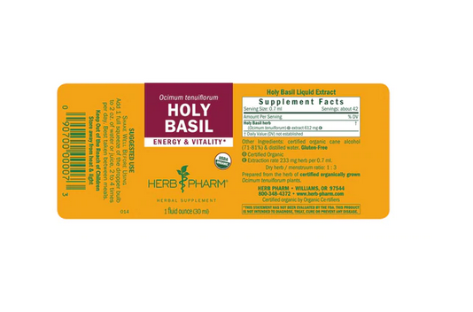 Herb Pharm Holy Basil Ext - 1 fl oz