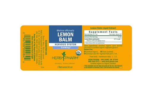 Herb Pharm Lemon Balm ext - 1 fl oz
