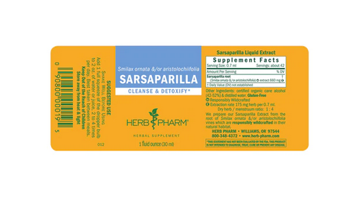 Herb Pharm Sarsaparilla ext -1 fl oz