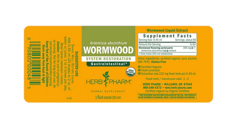 Herb Pharm Wormwood Ext- 1 fl oz