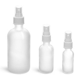 Glass Spray Bottle 4 fl oz Frosted or Clear