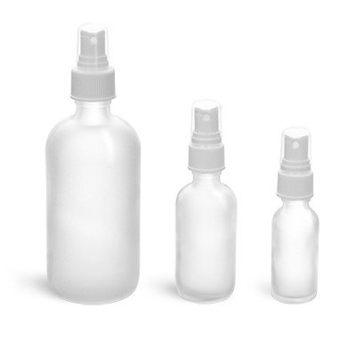 Glass Spray Bottle 4 fl oz Frosted or Clear