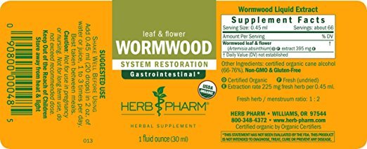 Herb Pharm Wormwood Ext- 1 fl oz