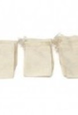 Large Cotton Tea Bag 4 x 6 single