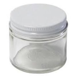 Clear Glass Salve Jars  2 fl oz