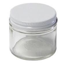 Clear Glass Salve Jars  2 fl oz