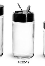 Clear GLASS Spice Jars  4 fl oz
