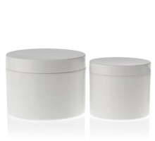 White Double Wall Plastic Jar