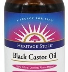 Heritage Heritage Black Castor Oil 8 oz