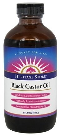 Heritage Heritage Black Castor Oil 8 oz