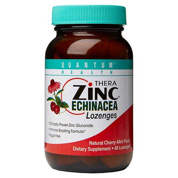 Quantum Health Quantum Cold Season Plus+ Zinc Echinacea Cherry Lozenges