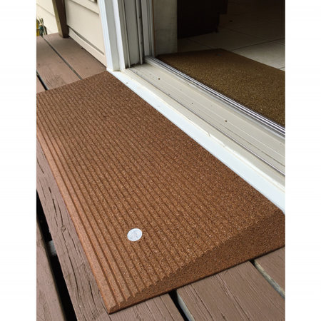 EZ-ACCESS EZ-ACCESS EZ-TAEM 1.5-2 Transitions Angled Entry Mat 1.5 Inch Hazelnut Brown