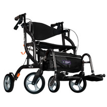 DEAMBULATEUR AIRGO FUSION F18 SIDE-FOLDING ROLLATOR & TRANSPORT CHAIR