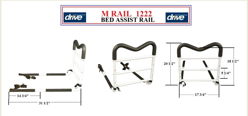 Rail pour lit - INMED S.A. - fixation au mur