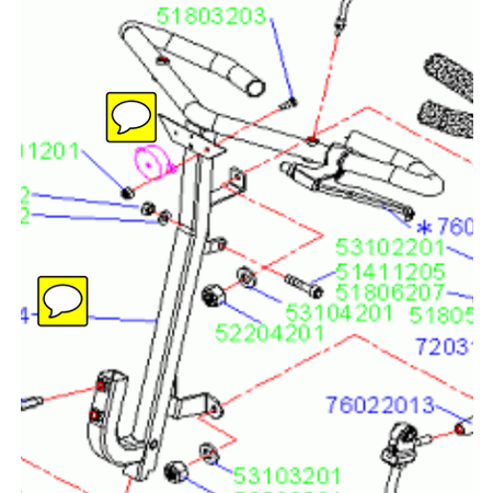 HEARTWAY COLONNE DE DIRECTION AVANT POUR QUADRIPORTEUR HEARTWAY VITA