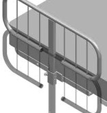 ROTEC COTE DE LIT DEMI-SECTION METALLIQUE