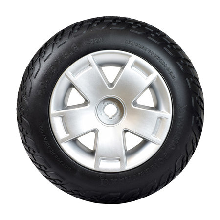 PRIDE MOBILITY PRIDE 10.75"X3.6" FOAM FILLED REAR WHEEL ASSEMBLY WITH BLACK TIRE FOR THE CELEBRITY X & MEGA MOTION ENDEAVOR X