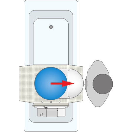 INVACARE PLANCHE DE TRANSFERT INVACARE AQUATEC AVEC DISQUE GLISSANT ROTATIF