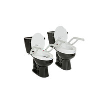 4'' AQUATEC TOILET SEAT RAISER  WITH ARMS & LID