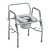 DRIVE MEDICAL DELUXE STEEL DROP-ARM COMMODE WITH PADDED SEAT