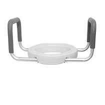 2" ELONGATED RAISED TOILET SEAT WITH ARMS WEIGHT LIMIT 300IBS