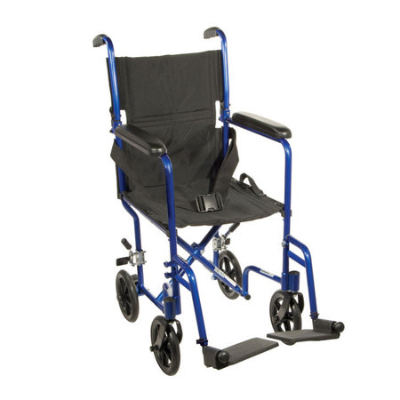 DRIVE MEDICAL DRIVE 17" ALUMINIUM TRANSPORT CHAIR