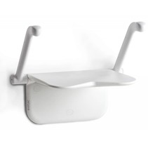 SHOWER SEAT RELAX WHITE WITH SUPPORT LEGS