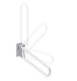 HEALTHCRAFT PRODUCTS P.T. RAIL POTEAU ANCRE AU PLANCHER, FINI EPOXY PLATINUM GREY 28"